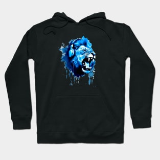 Lion With Headphones #3 Hoodie